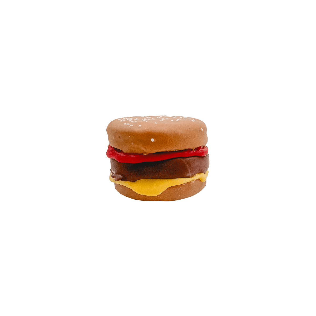 3D Burger Slider Dog Cookie made by Bosco & Roxy's of Canada-Boats n Barks