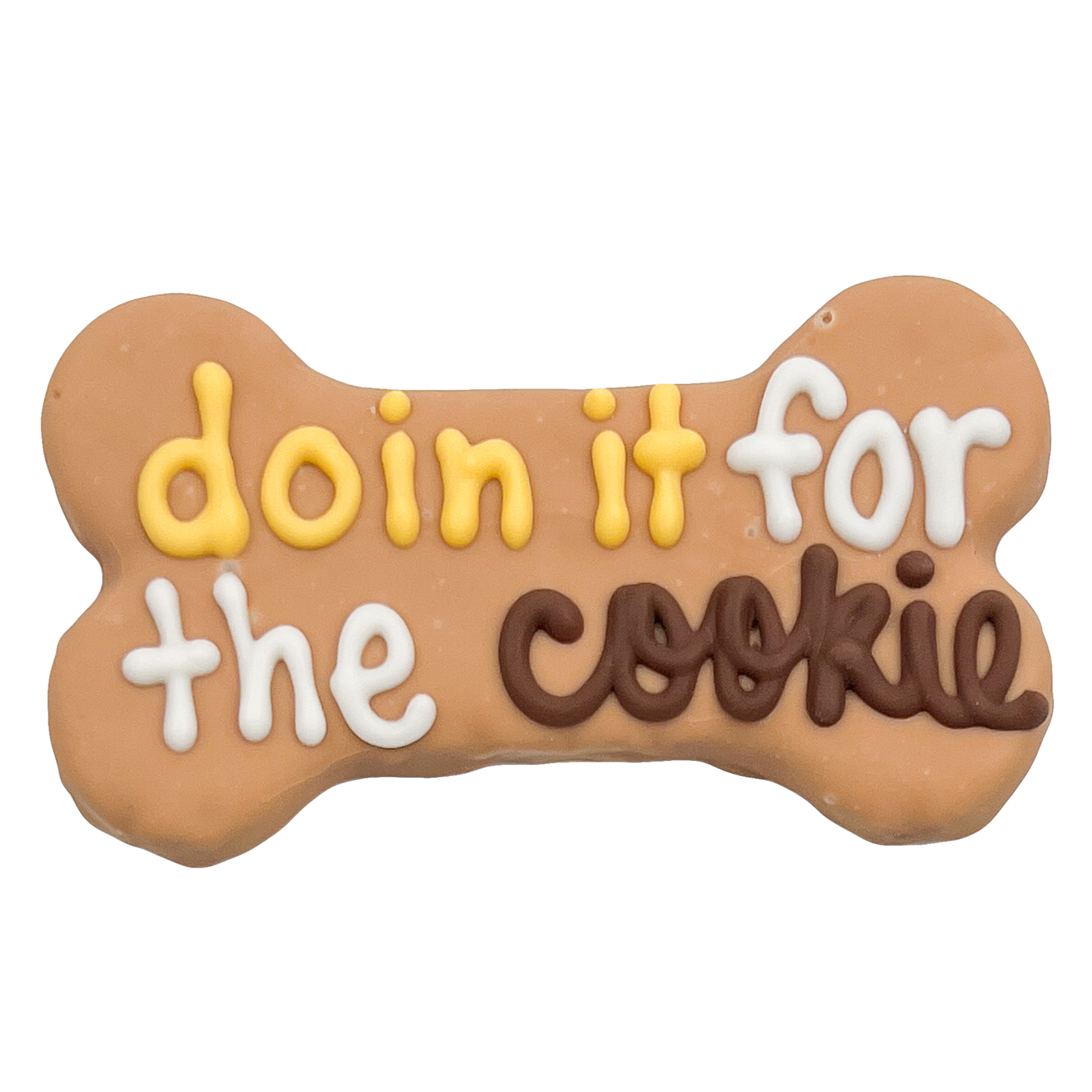 Doin' It for the Cookie 6" Bone Dog Cookie made by Bosco & Roxy's of Canada