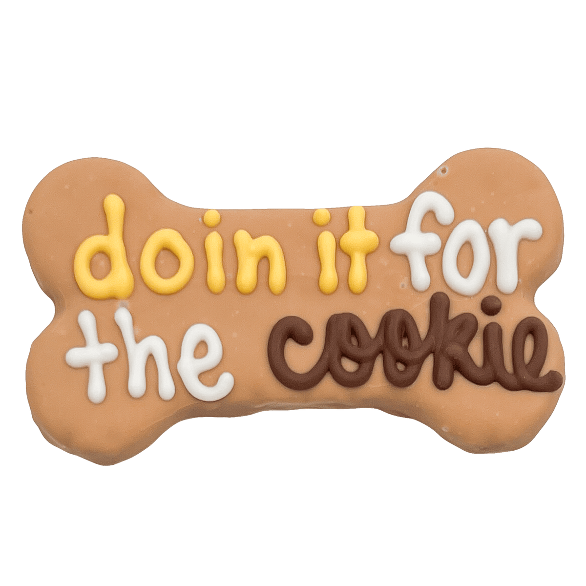 Doin' It for the Cookie 6" Bone Dog Cookie made by Bosco & Roxy's of Canada-Boats n Barks