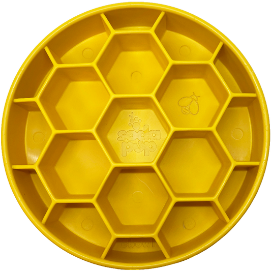 Honeycomb eBowl Enrichment Slow Feeder Bowl for Dogs