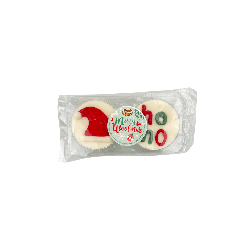 Christmas Pre-packaged Peanut Butter Treat Cups for Dogs (2/pack)