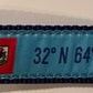 Bermuda Flag Dog Harness on Navy Blue Webbing