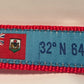 Bermuda Flag Dog Harness on Red Webbing