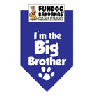 I'm the Big Brother Bandana for Medium & Large Dogs 22" x 22" x32" Assorted Colours-Boats n Barks
