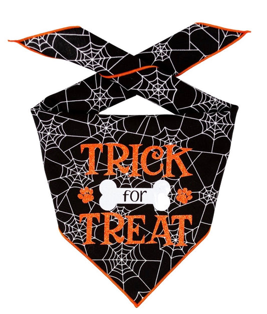 Halloween Tricks for Treats Bandana for Dogs