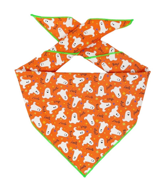 Halloween Glow in the Dark Ghost Bandana for Dogs