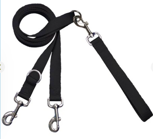 Muli Function Double Clip Training Leash