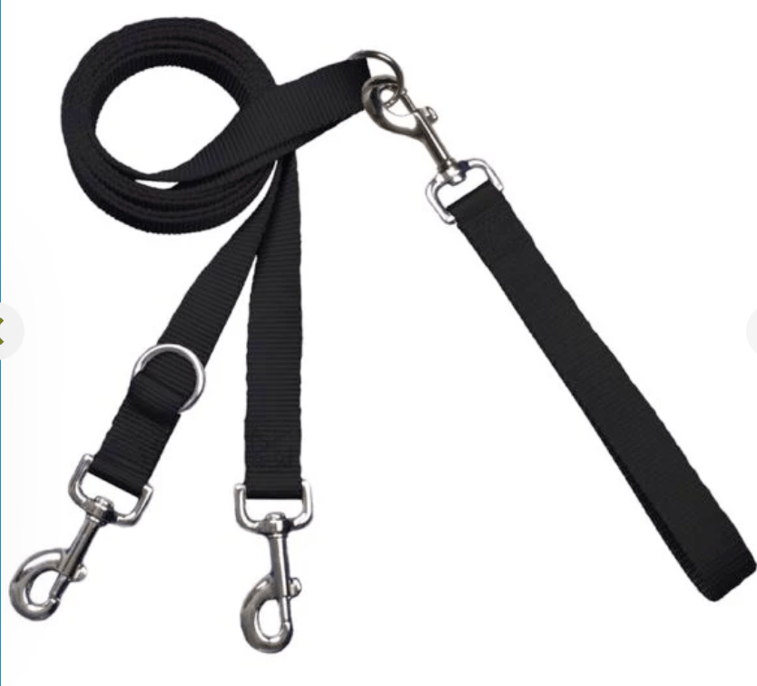 Muli Function Double Clip Training Leash-Boats n Barks