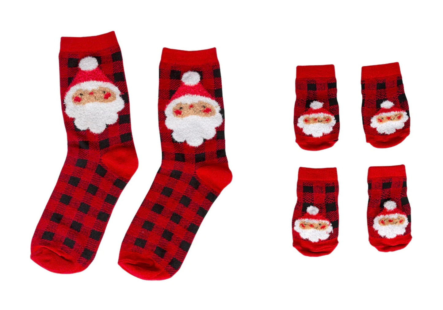Christmas Human and Dog Sock Set Santa S/M