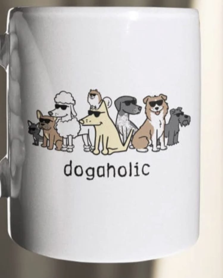 "Dogaholic" - Coffee Mug For Humans-Boats n Barks