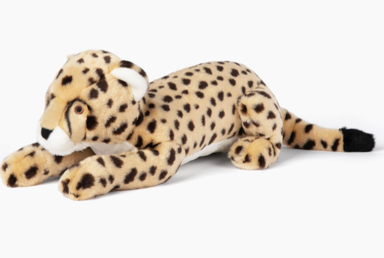 Fluff & Tuff Kali Cheetah Soft Dog Toy with Squeaker Machine Washable
