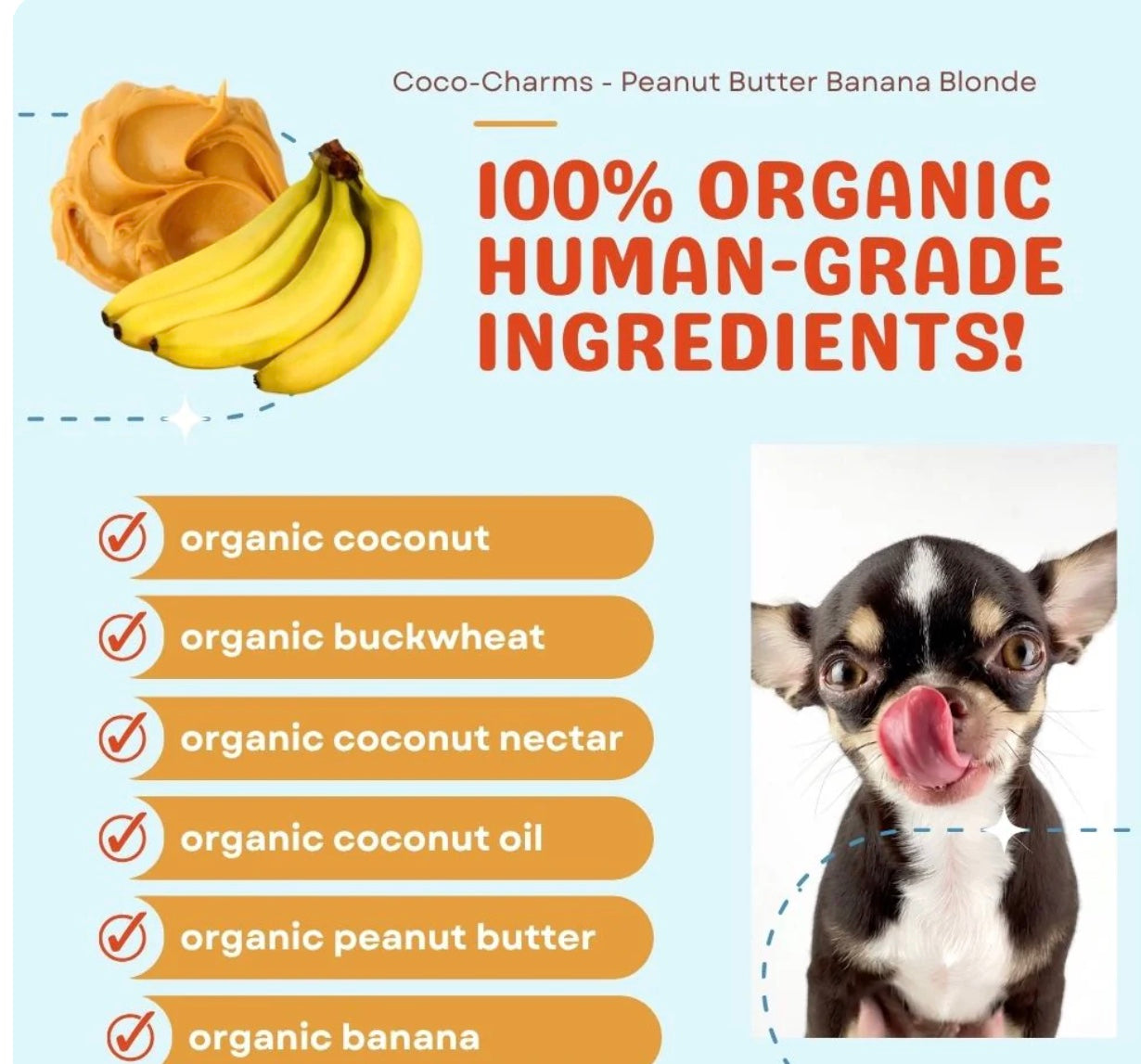 Coco-Charms Peanut Butter Treats for Dogs