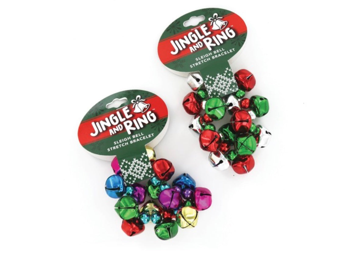 Christmas Jingle Bell Bracelet For Humans and Dogs (attach to their harness)