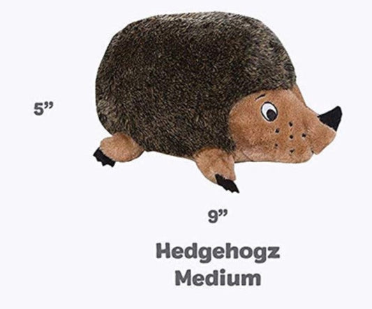 Hedgehogz Soft Dog Toy with Squeakers and Grunting Noisemakers