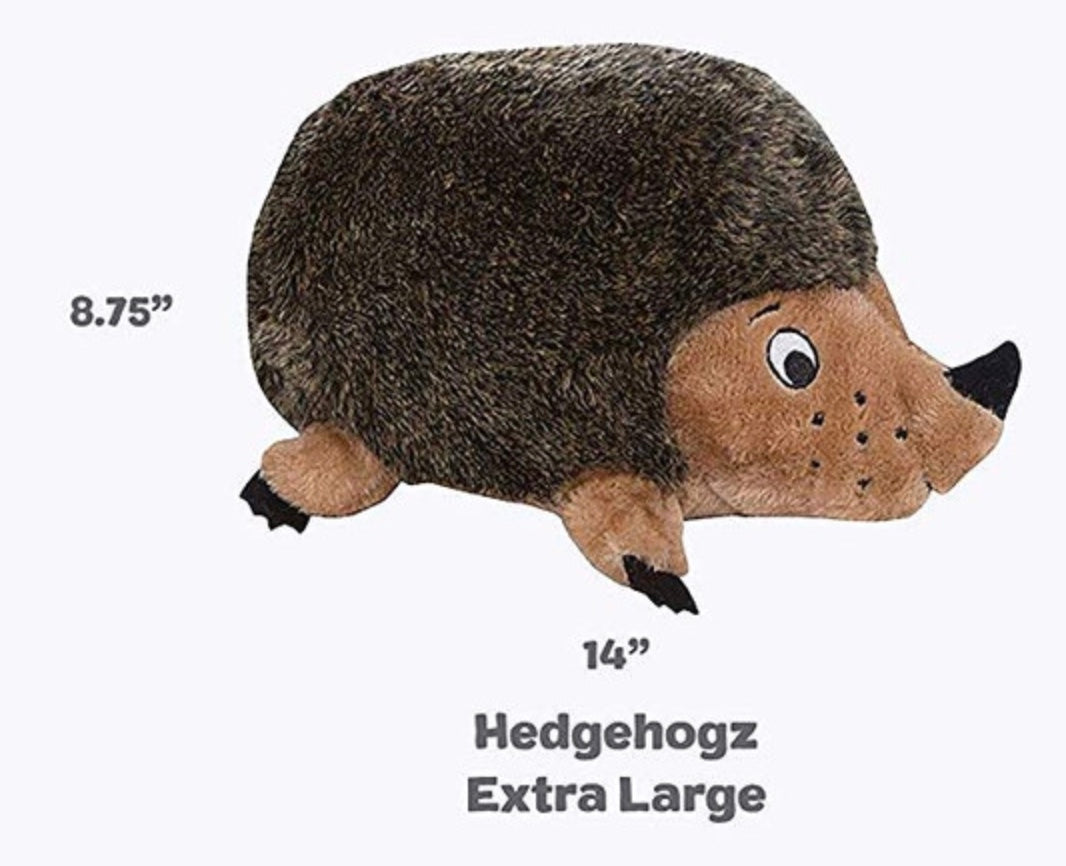 Hedgehogz Soft Dog Toy with Squeakers and Grunting Noisemakers