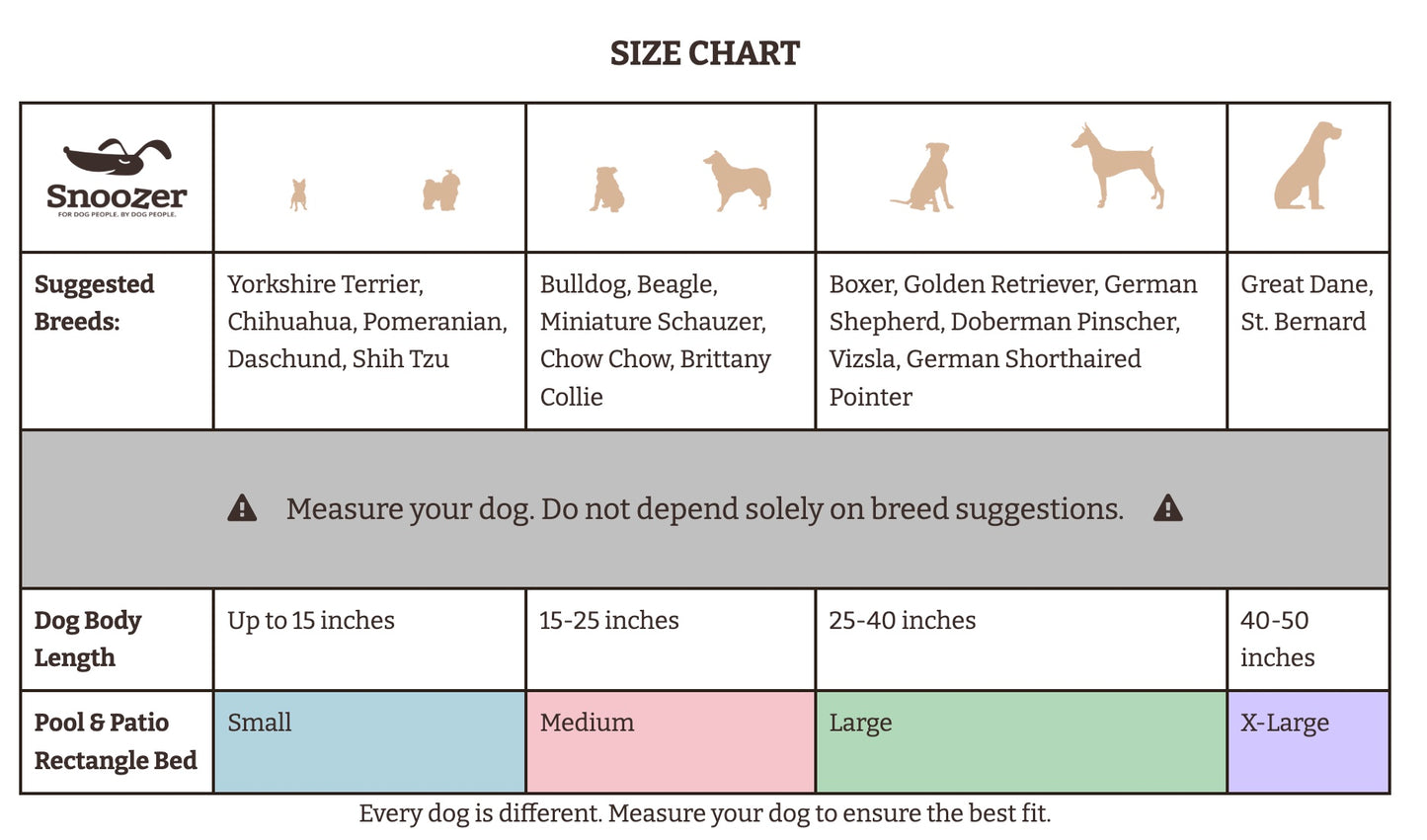Water-resistant Flat Outdoor Dog Bed Great for Pool and Patio Rectangular Shape made in USA