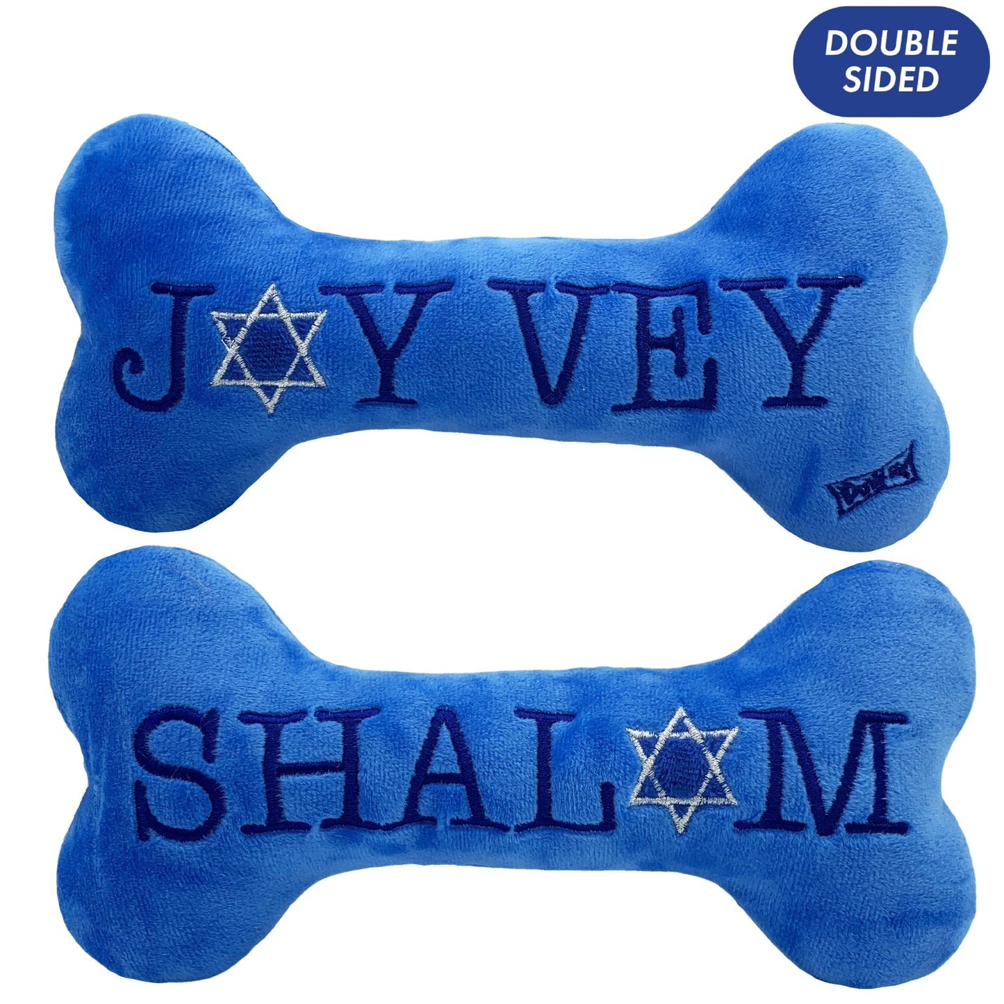 Hanukkah Joy Vey Plush Dog Bone - Large