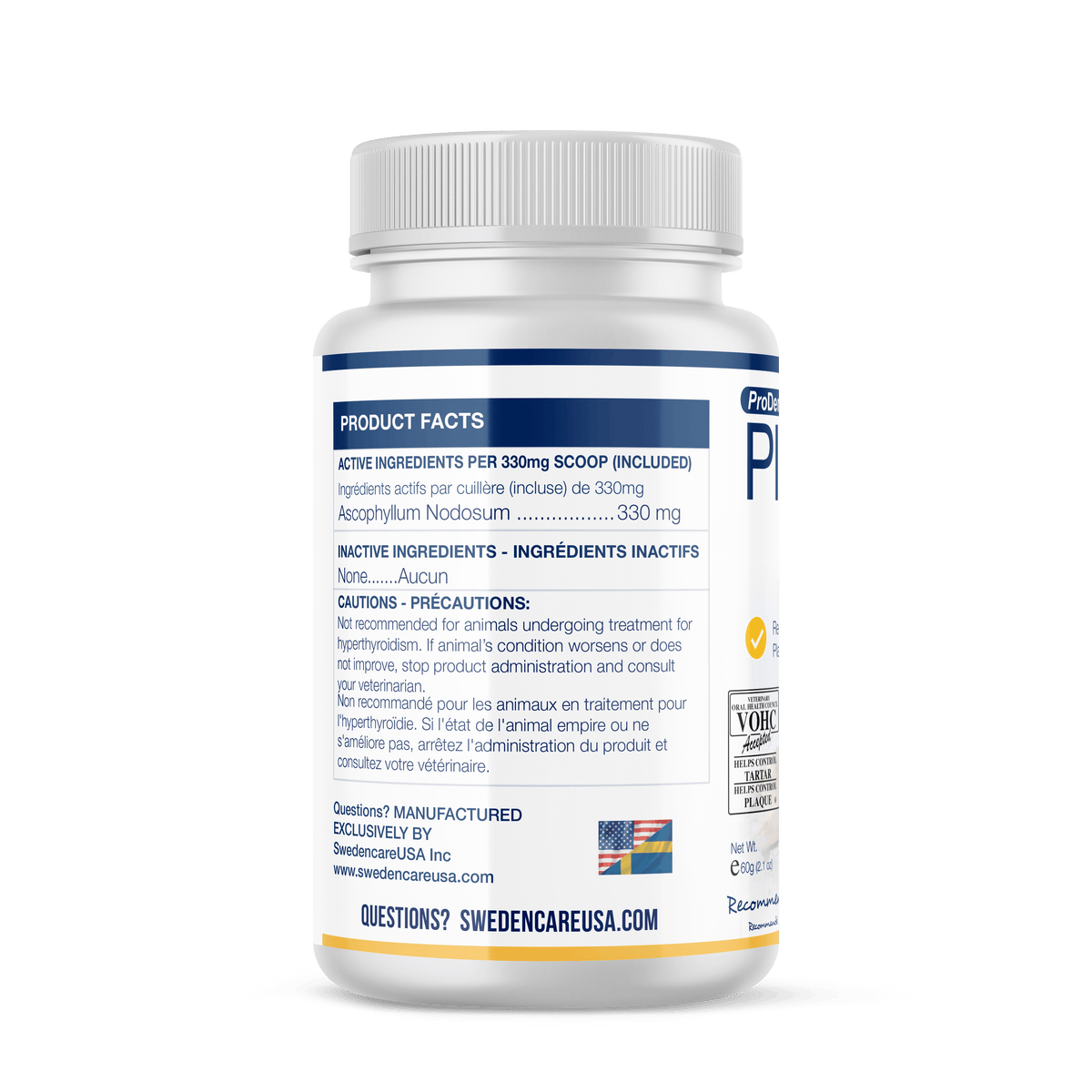 PlaqueOff® Powder for Dogs Reduce Plaque & Tartar, Improve Bad Breath 60g-Boats n Barks