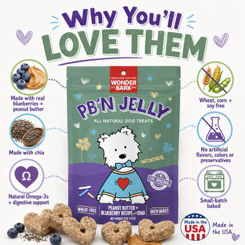 Peanut Butter & Jelly All Natural Dog Treats 6oz