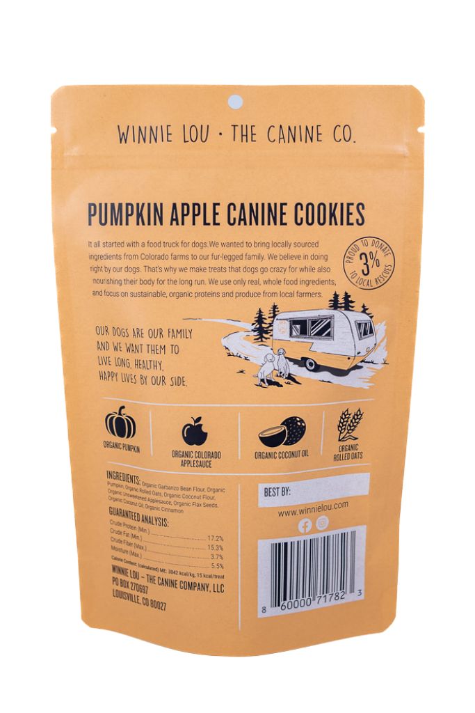 Pumpkin Apple Cookies for Dogs