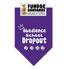 Obedience School Dropout Bandana for Dogs One Size Fits Most-Boats n Barks