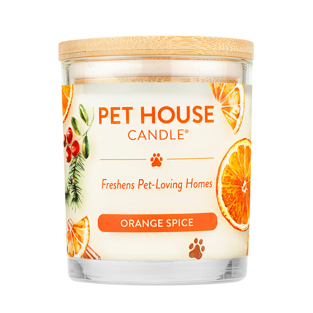 Pet House Candle for Dog Lovers - Orange Spice