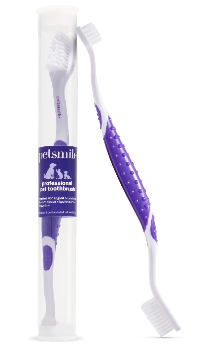 Petsmile Dual Ended Toothbrush for Small and Large Dogs