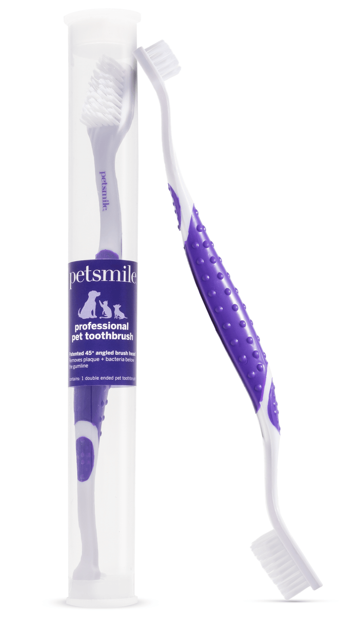Petsmile Dual Ended Toothbrush for Small and Large Dogs-Boats n Barks