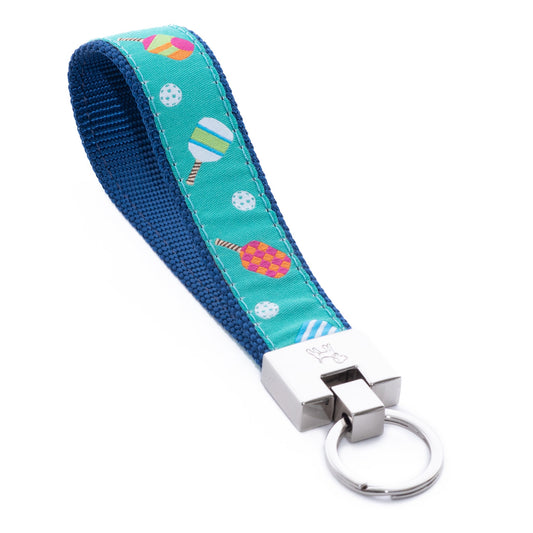 Key Ring Wristlet -  Fits over Most Wrists - Pickleball