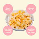 Freeze Dried Mango Training Treats for Dogs by Pupford-Boats n Barks