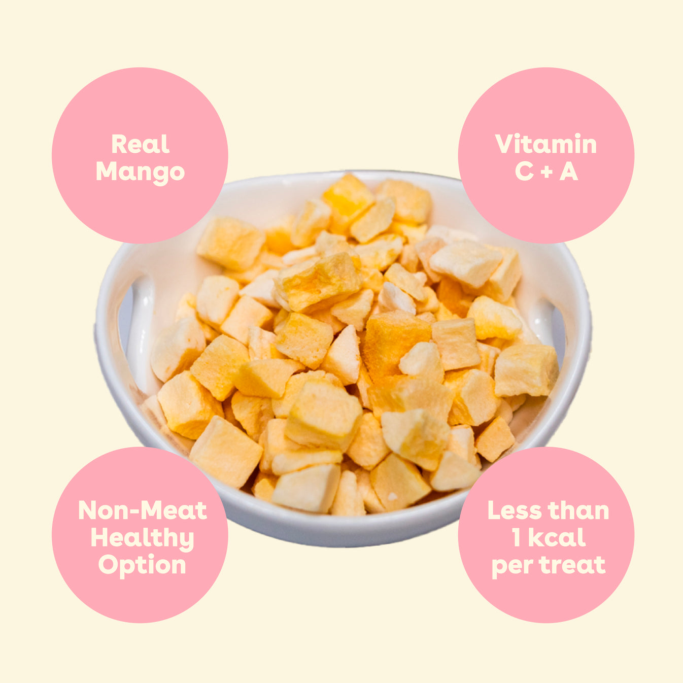 Freeze Dried Mango Training Treats for Dogs by Pupford