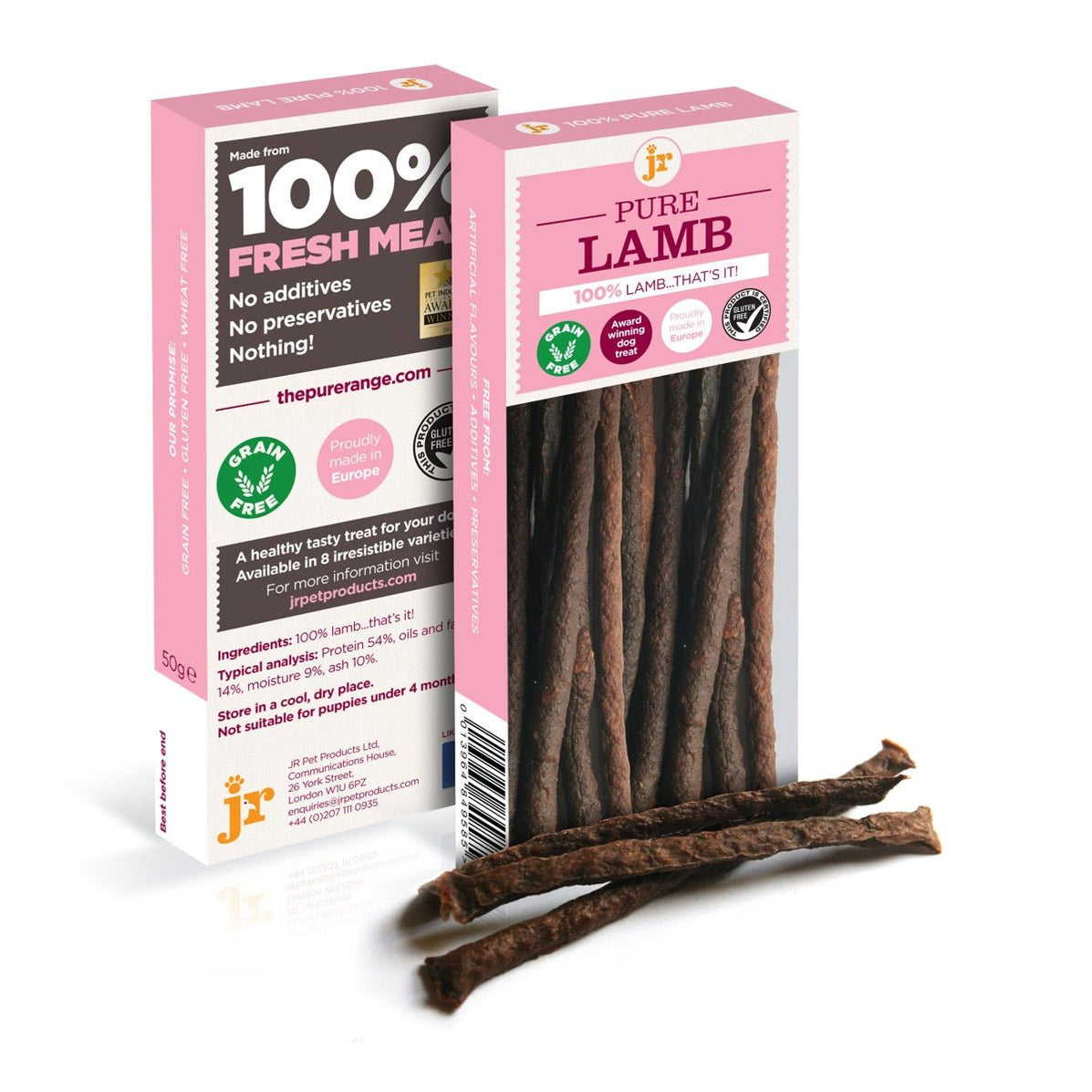JR Pet Products 100% Pure Lamb Sticks for Dogs made in UK