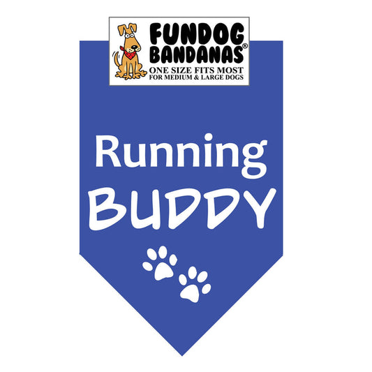 Running Buddy Bandana for Medium  & Large Dogs  22" x 22" x32" Assorted Colours