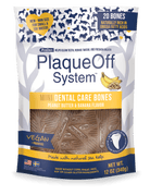 PlaqueOff System™ Dental Care MINI Bones – Banana & Peanut Butter 20 Bones/Bag-Boats n Barks