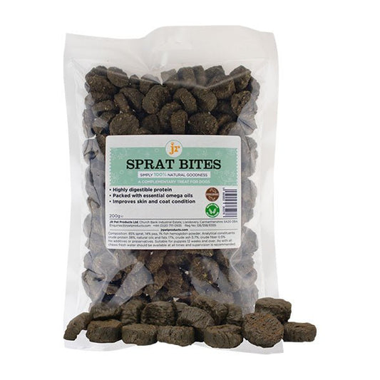 JR Pet Products Sprat Fish Bites Dog Treats Air Dried from UK