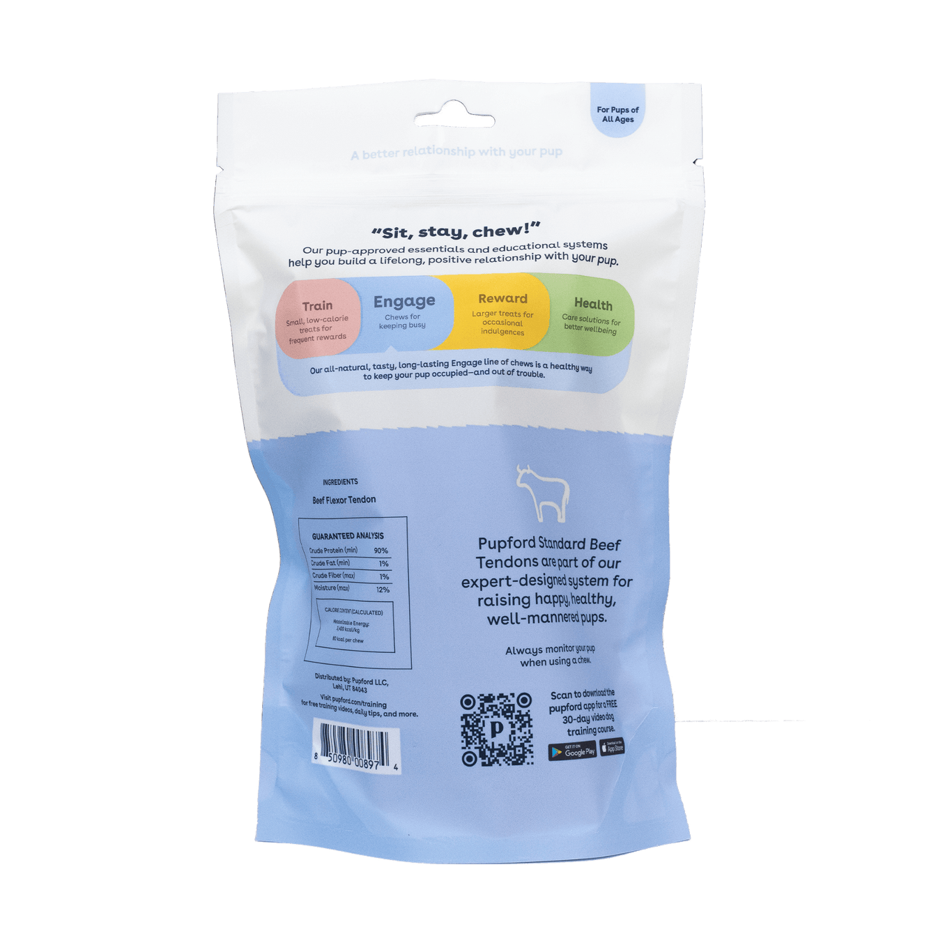 Beef Achilles Turbo Tendon Chew Treats for Dogs by Pupford
