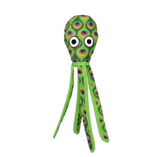 Tuffy Ocean Squid Durable Soft Dog Toy with Squeaker