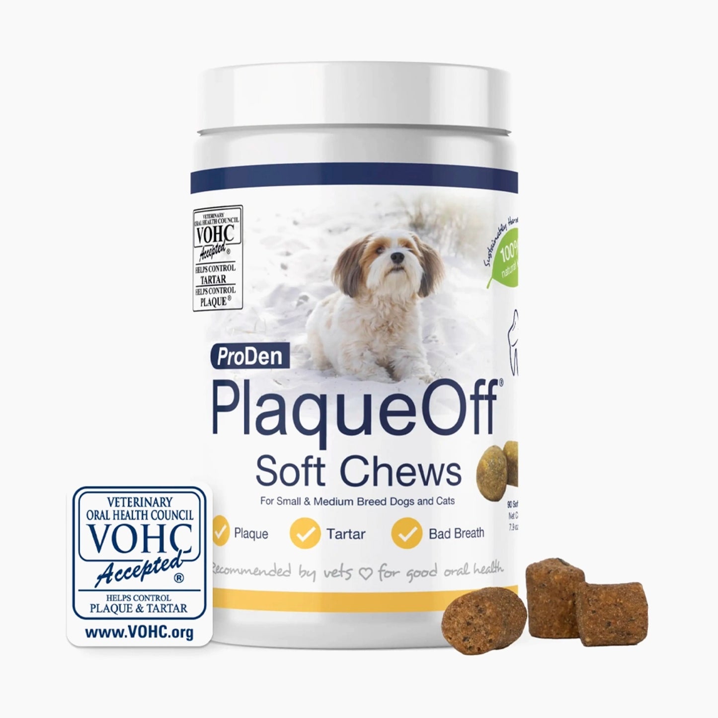 ProDen PlaqueOff System™ Dental Care Soft Chews Small/Medium Breed 45ct