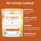 Pet House Candle for Dog Lovers - Vanilla Sandalwood Scent