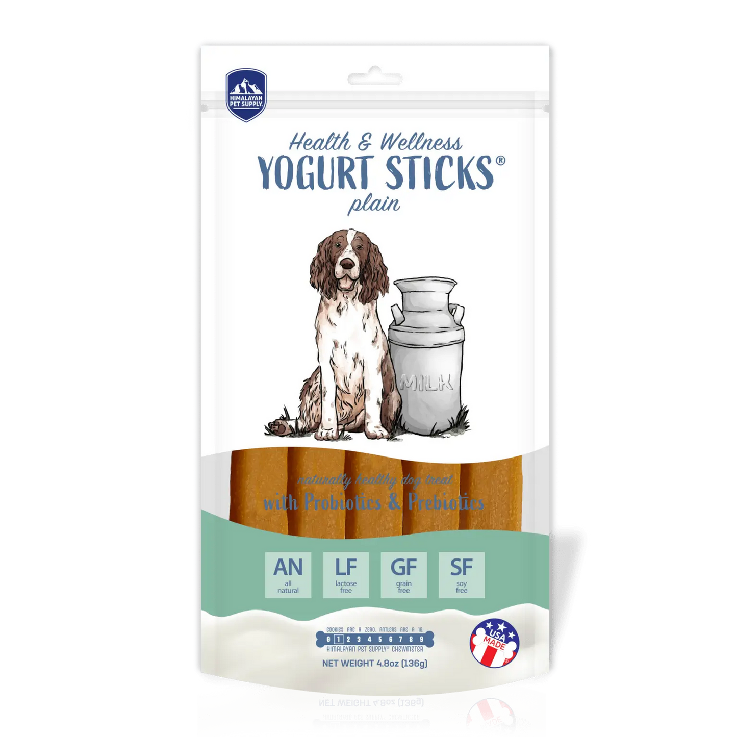 Primal Yogurt Sticks for Dogs Plain with Prebiotics and Probiotics