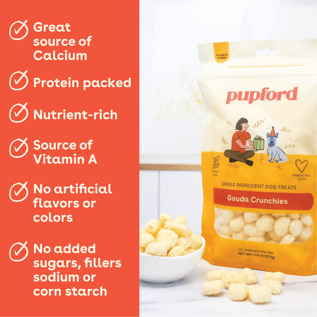 Gouda Cheese Crunchies Treats for Dogs