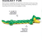 Squeaker Matz Plush Toy, Gator XXL with 32 Squeakers! 52" Long