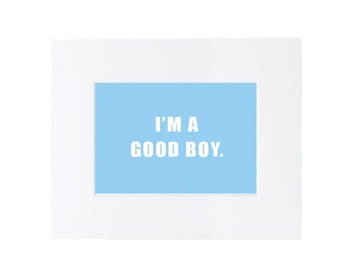 Over the Bowl Art- I'm a Good Boy-Boats n Barks