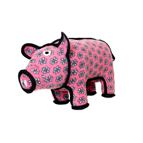 Tuffy Jr Barn Yard Pig Durable Soft Dog Toy with Squeaker for Small to Medium Dogs