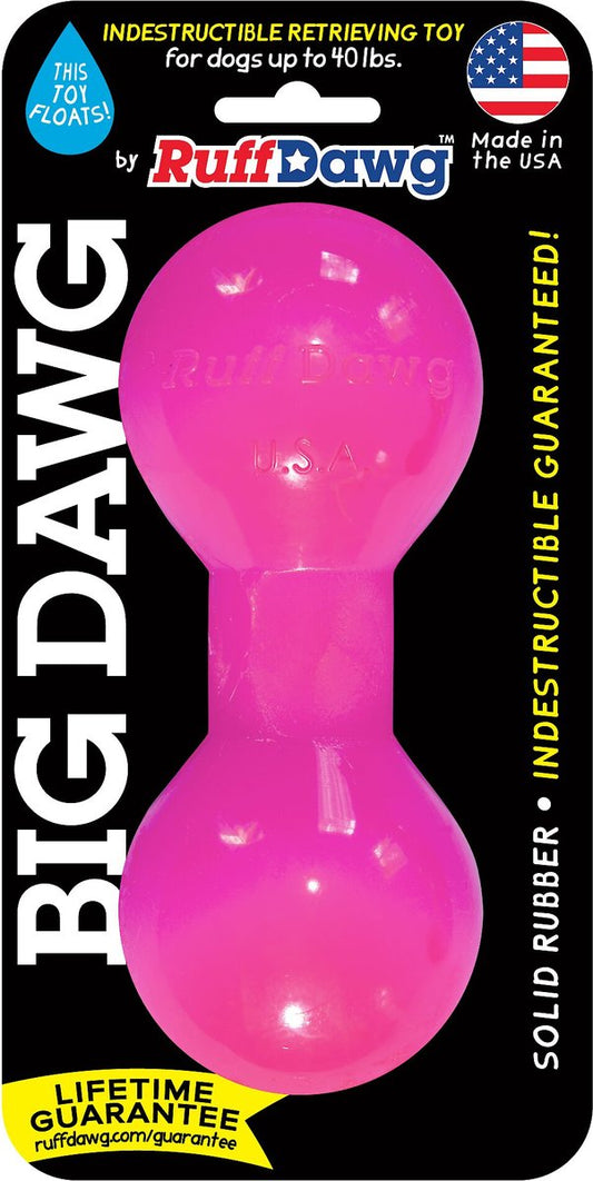Big Dawg Solid Rubber Dumbell Retrieving Toy for Dogs up to 40lb