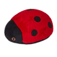 Fluff & Tuff Lady Bug Soft Dog Toy with Squeaker Machine Washable 4 1/2"