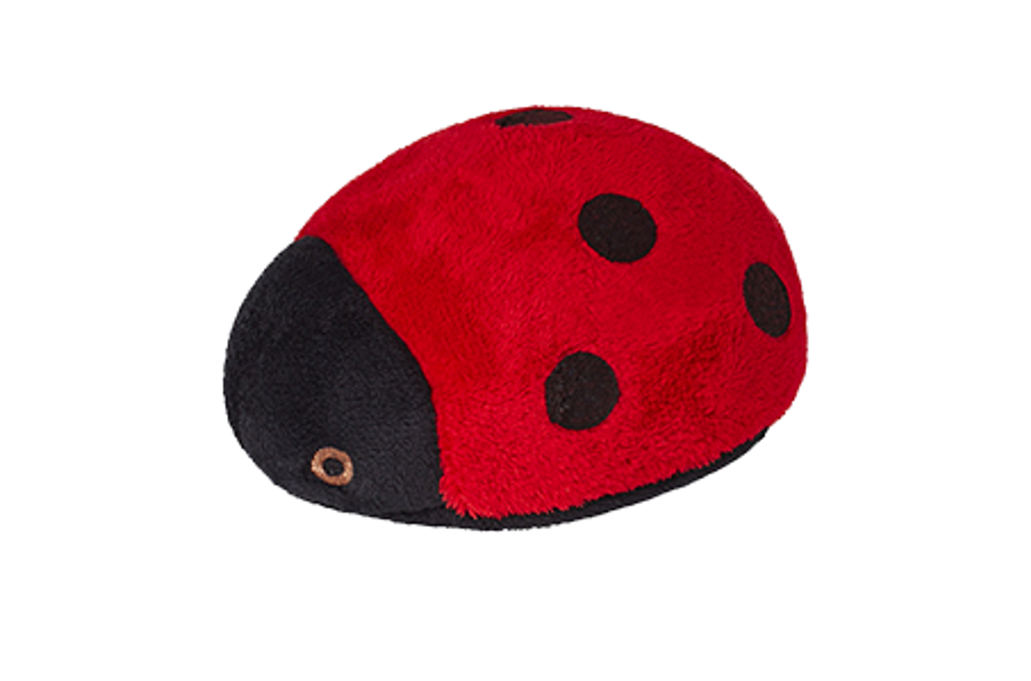Fluff & Tuff Lady Bug Soft Dog Toy with Squeaker Machine Washable 4 1/2"