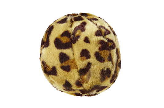 Fluff & Tuff Leopard Ball Soft Dog Toy with Squeaker Machine Washable