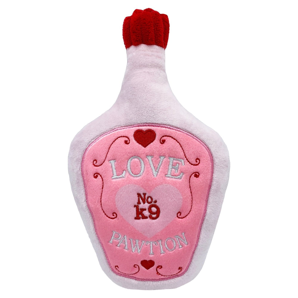 Happy Valentine's Day Love Pawtion No K9 Dog Toy with Squeaker Small