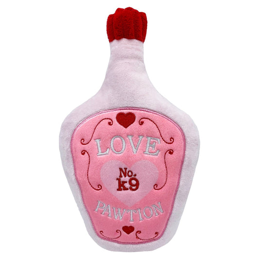 Happy Valentine's Day Love Pawtion No K9 Dog Toy with Squeaker Large